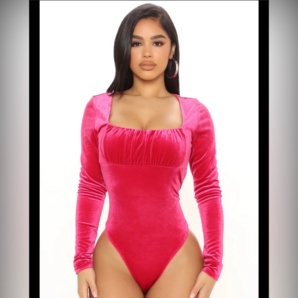 Fashion Nova velour bodysuit! NWOT